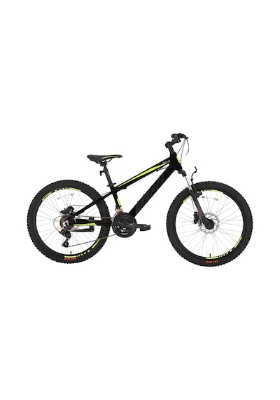 Bisan Cooper Erkek Dağ Bisikleti 35 Cm Hd 26 Jant 21 Vites Mat Siyah Sarı Çok Renkli