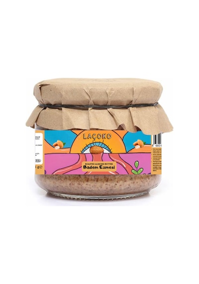 Laçoko Şekersiz Katkısız Glutensiz Vegan Doğal Badem Ezmesi 275 G