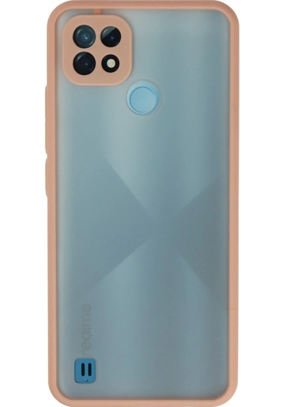 Newface Realme C21 Kılıf Montreal Silikon Kapak Semeglbl - 3 - Pembe