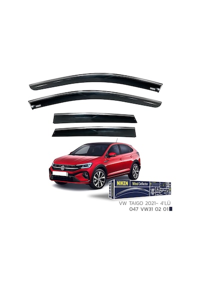 Niken Vw Taigo 2021 Kromlu Cam Rüzgarlığı 4'lü - Ekolmaks