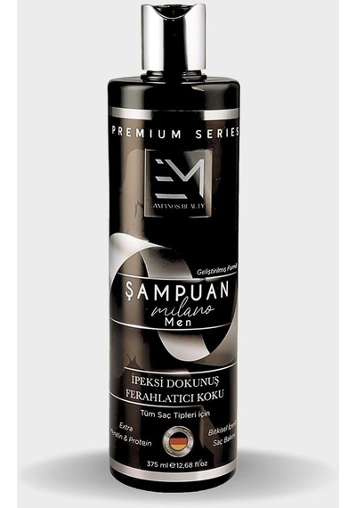 Em Amanos Beauty Erkek Milano Kokusu Doğal Keratin Kolajen Dökülme Kopma Karşıtı Şampuan 375 Ml