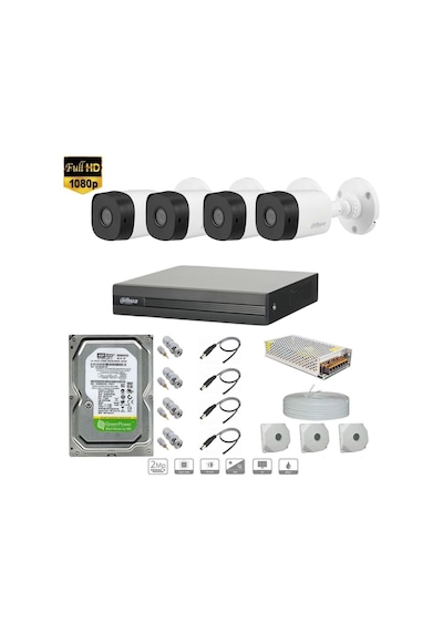 Dahua Full Hd 4 Kameralı Set