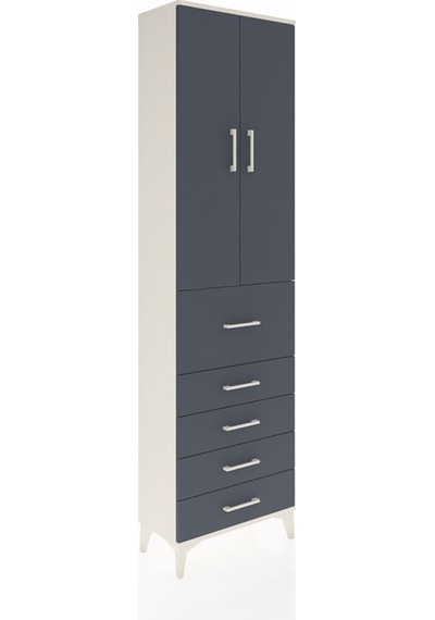 Arges Dolap 2 Raflı 5 Çekmeceli 2 Kapaklı 60x30x221 Aytaşı-an... Aytaşı