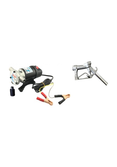 Gross 12 Volt Vakumlu Sıvı Aktarım 3/4"Mazot Su Süt Pompası Kendi