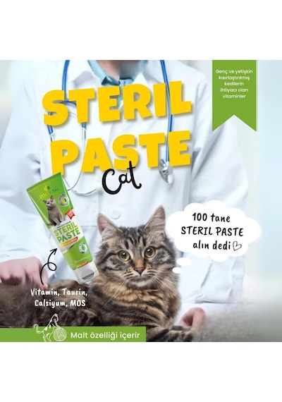 Tr Steril Paste Kısırlaştırılmış Kediler İçin Vitamin Macun 100g