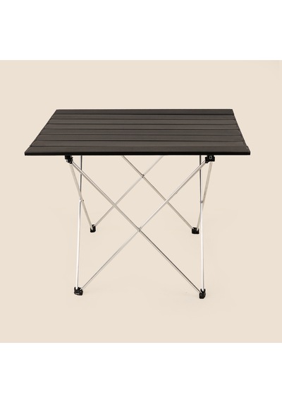 Katlanabilir Alüminyum Kamp Masası - Siyah - 51x47x66 Cm Çok Renkli
