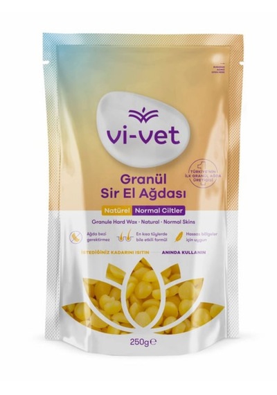 Vivet Granül Sir Ağda Naturel 250 Gr 3 Adet + Vivet Ağda Temizleme Ve Masaj Yağı Vitamine 125 Ml