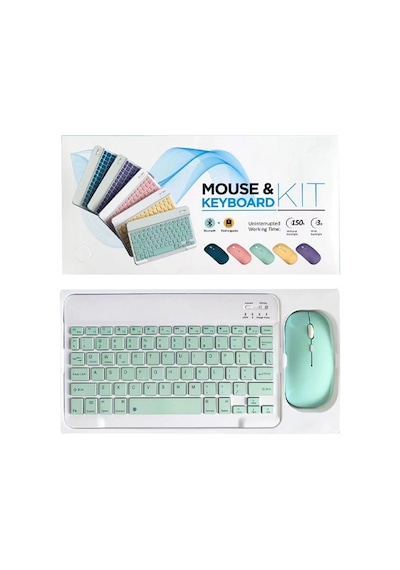Newface Kyb71 Kablosuz Klavye Mouse Set - Beyaz Lazer