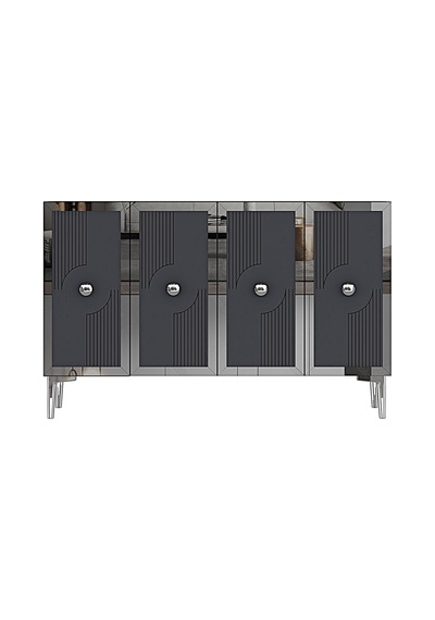 Ka1216as Pega Konsol Ve Tv Sehpası Antrasit-silver 120cm