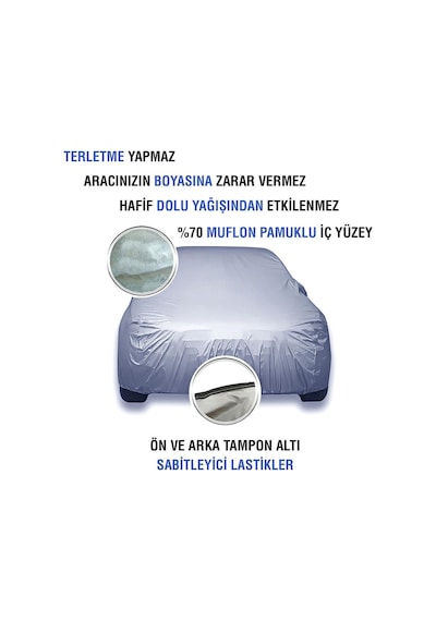 Coptiauto Mazda 2 Branda Lüks %70 Müflonlu Doludan Etkilenmez No:7