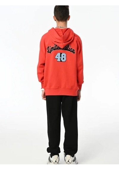 Marions Erkek Çocuk Limited 48 Yazılı Sweatshirt-13548 Kırmızı