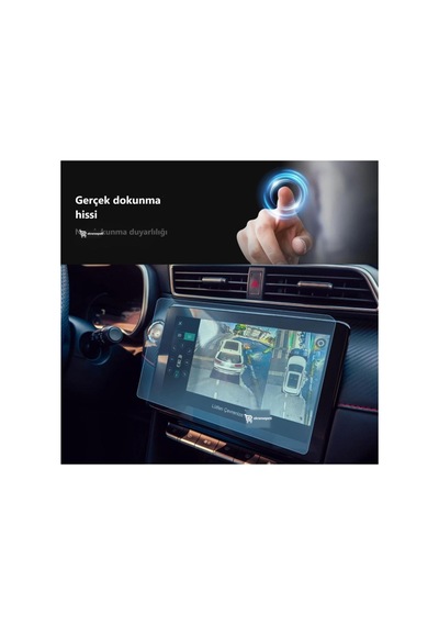 Mg Zs Ev Uyumlu 10.1 İnç Araç Ekran Koruyucu Multimedya Navigasyon Nano 9h Kırılmaz Şeffaf