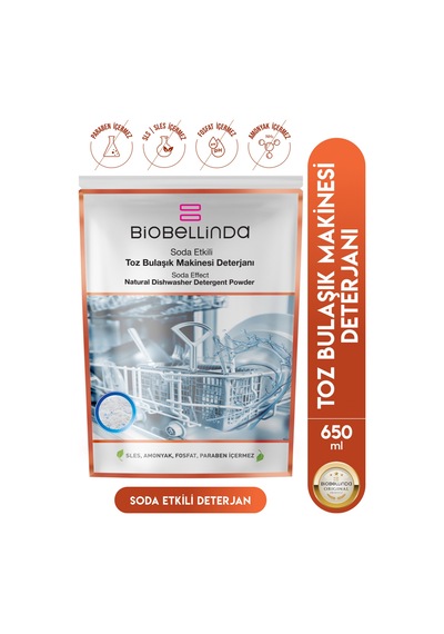 Doğal Toz Bulaşık Makinesi Deterjanı 650 Ml