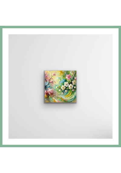 Bşkvirgo İlkbahar Mevsimi Kanvas Tablo 60x60cm Bsk2026 Çok Renkli