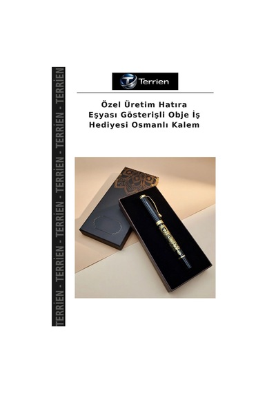 Özel Üretim Hatıra Eşyası Gösterişli Obje İş Hediyesi Osmanlı Kalem Çok Renkli