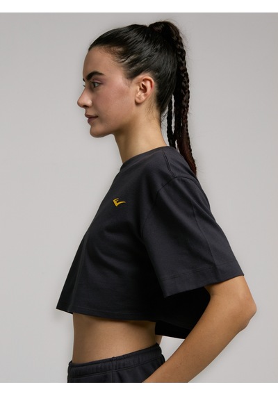 Everlast Ever Classics Wmn Comfort Füme Kadın Crop Tişört Füme