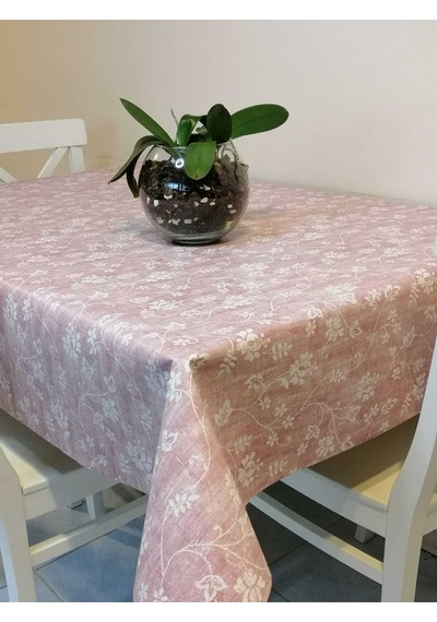 Elyaflı Pvc Muşamba - Desenli Silinebilir Masa Örtüsü 01fnt12113 Bordo