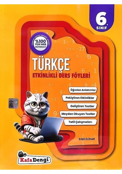 Kafadengi 6. Sınıf Türkçe Etkinlikli Ders Föyleri Kafa Dengi Yayınları