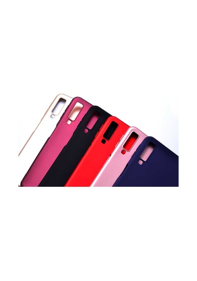 Samsung Uyumlu Galaxy A7 2018 Kılıf Zore Premier Silikon Kapak Lacivert