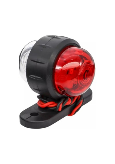 Mini Takoz Köşe Aydınlatma Led Lamba Küçük 12 V-24 V 8 Adet Kırmızı - Beyaz