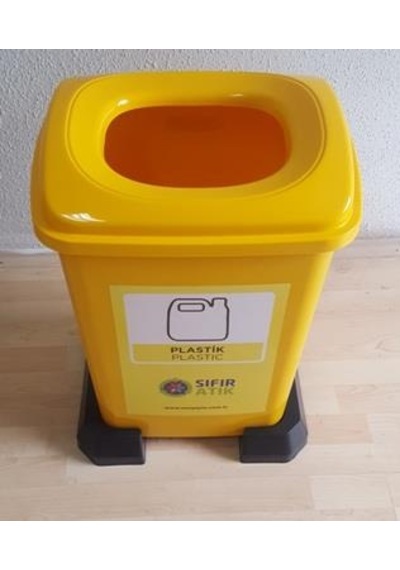 Sıfır Atık Geri Dönüşüm Atık Kovası Plastik Atık 50 Lt