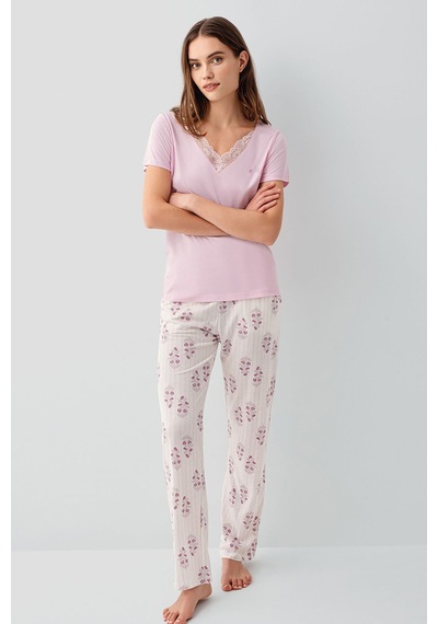 Pierre Cardin Kadın Pembe Pijama Takım Pc9214-s-v2 Pembe