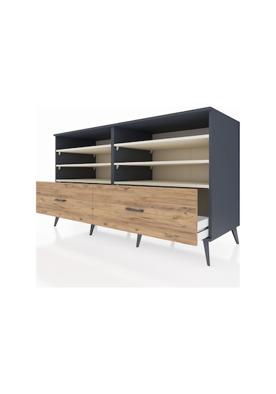 Kronos Konsol 6 Raflı 2 Çekmeceli 176x59x99 Antrasit-aytaşı/çam Aytası/atlas Çam - Antrasıt Kronos Konsol 6 Raflı 2 Çekmeceli 176x59x99 Antrasit-aytaşı/çam Aytası/atlas Çam - Antrasıt