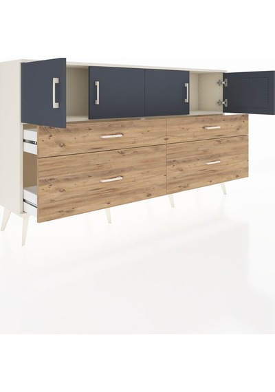 Arges Konsol 2 Raflı 4 Çekmeceli 4 Kapaklı 176x30x99 Aytaşı-antra Aytaşı-antrasit/çam Arges Konsol 2 Raflı 4 Çekmeceli 4 Kapaklı 176x30x99 Aytaşı-antra Aytaşı-antrasit/çam