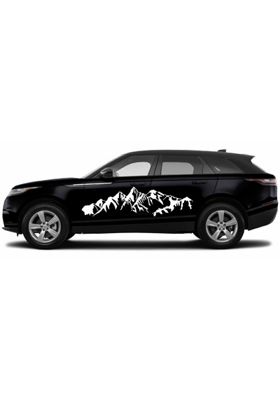 Dağ Doğa Kamp Sticker - Araba Oto Motosiklet Karavan Pickup Cam Sticker - 00128 60 Cm