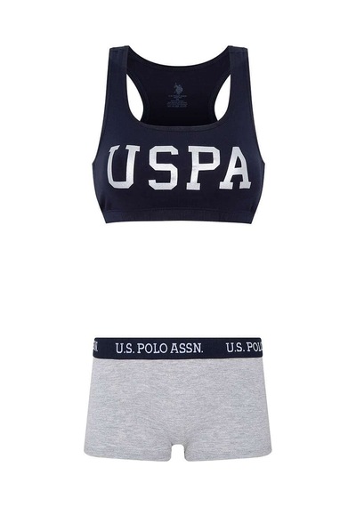 U.S. Polo Assn. Kadın Lacivert Büstiyer Şort Takım 66264
