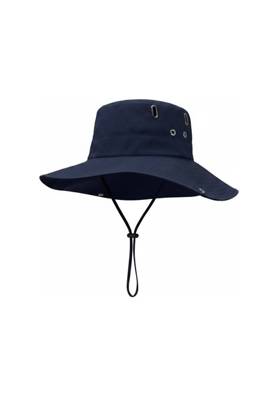 Giyu Shop Unisex Uv Korumalı Geniş Kenarlı Katlanabilir Safari Outdoor Bonnie Yürüyüş Ve Plaj Şapkası Lacivert