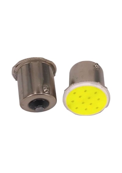 Sisa BA15S 1156 12 Cob Led Sinyal Stop Geri Vites Ledi 2 Adet