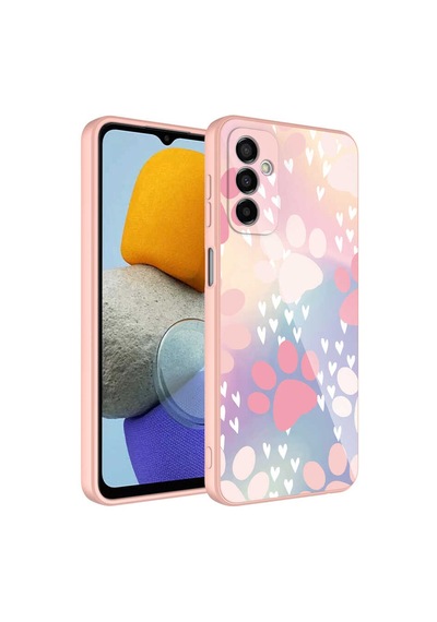 Galaxy Uyumlu M23 Kılıf Kamera Korumalı Desenli Sert Silikon Uzrm Epoksi Kapak - No1 NO1