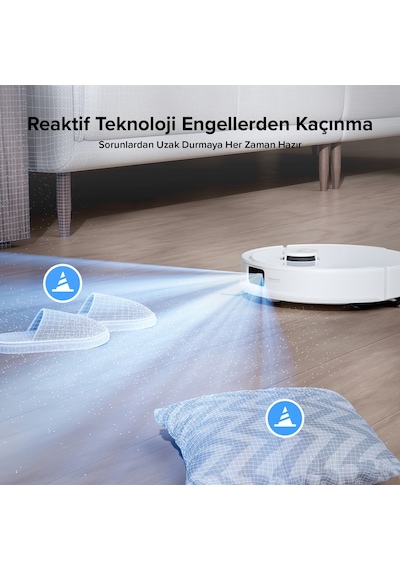 Roborock Q8 Max Pro Plus Akıllı Robot Süpürge Beyaz
