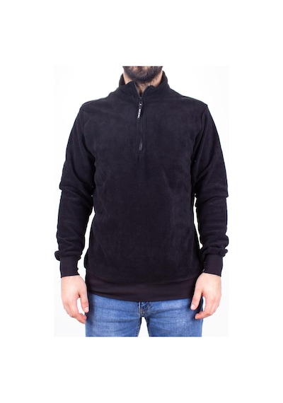 Twister Jeans Twister 1903 Siyah Fermuarlı Dik Yaka Erkek Sweatshirt Siyah