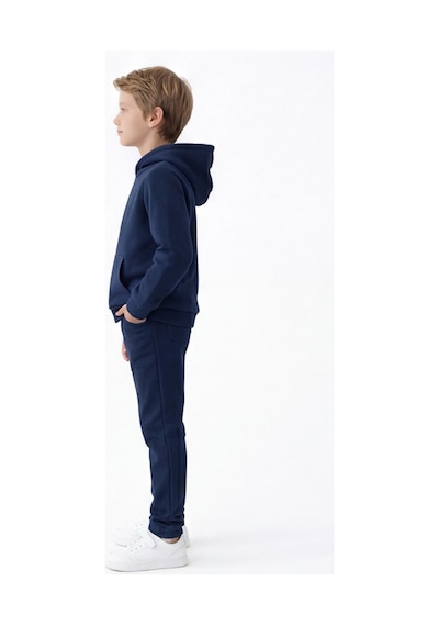 Esila Kids Çocuk Eşofman Takımı Kapüşonlu 3 İp 5-10 Yaş Lacivert