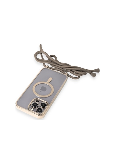 Apple iPhone Uyumlu 12 Pro Max Kılıf Divo Lazer Askılı Magsafe Kapak -