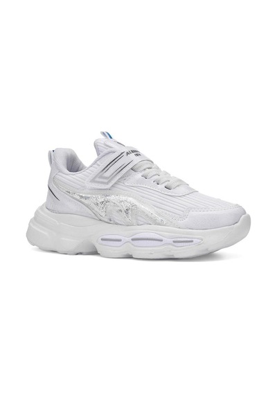 010 Kız Çocuk Okul Öncesi Işıklı Sneaker Beyaz