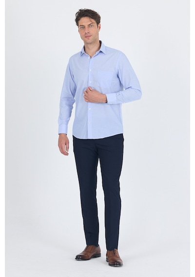 İmza Mavi Klasik Yaka Uzun Kol Cepli Comfort Fit Basic Pamuklu Gömlek 1004255002 İmza Mavi Klasik Yaka Uzun Kol Cepli Comfort Fit Basic Pamuklu Gömlek 1004255002