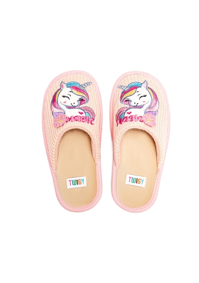 Twigy Unicorn Çocuk Ev Terliği Pembe 30/35