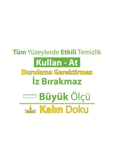 Turco Doğadan Pratik Temizlik Turco Doğadan Pratik Yüzey Temizlik Havlusu Limon 2x100 200 Yaprak Diğer