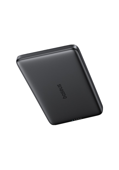 Baseus Picogo 0.3'' Ultra İnce 5000mah Magsafe Kablosuz Powerbank, Siyah Siyh