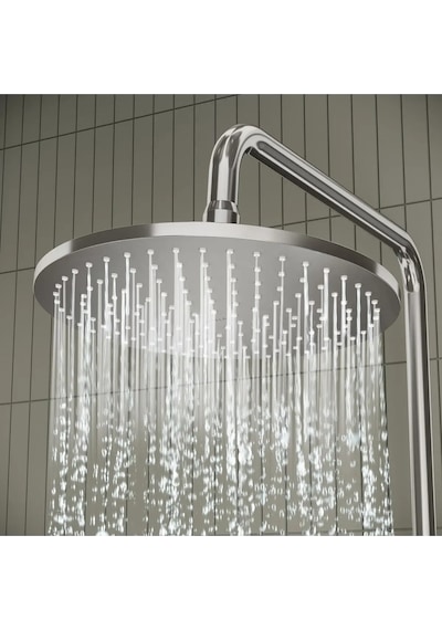 VitrA Aquaheat Bliss 240 A47205 2f Termostatik Duş Sistemi, Krom Krom