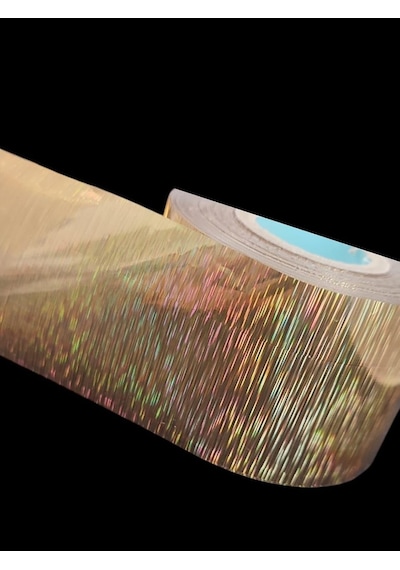 Sıcak Baskı Hologram Folyosu 4cm 5m Rulo - Desenli Balıkçılık Malzemeleri - Yapay Yem Baskısı