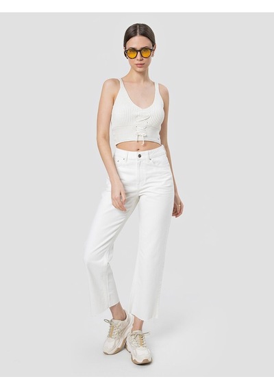 LOFT Crop Kadın Atlet Lf2032012 Q1.v1 Ekru