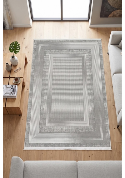 Merinos Vista Gri Renk %100 Akrilik Yumuşak Dokulu Salon Oturma Odası Halısı 79323-95
