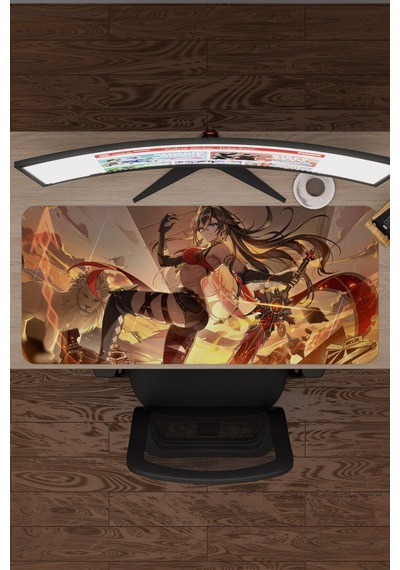 Dehya Genshin Impact Anime Gacha V4 - 90x40 Xxl Gaming Mouse Pad Fare Altlığı