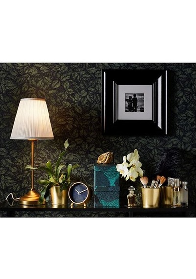 Abajur Beyaz-Pirinç Rengi Masa Lambası 55 CM 75 W Altın