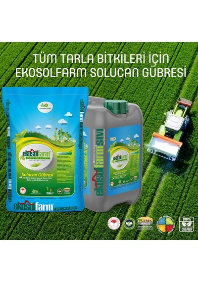Ekosolfarm Sıvı Solucan Gübresi 20 Lt. Organik Gübre 0,250