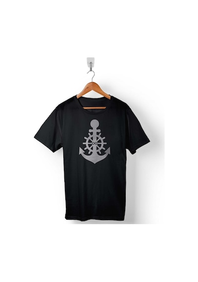 Çapa Yelken Sonsuzluk Anchor Çift Sevgili Baskılı Tişört Unisex T-shirt 001